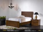 BD-2817(3.5B)BC Wooden Bed Frame Super Single-Walnut - Image 2