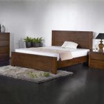 BD-2817(5B)BC | BD-2817(6B)BC Wooden Bed Frame-Walnut