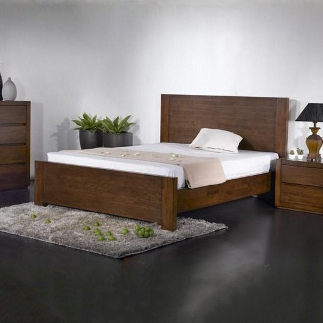 Untitled design - 1 BD-2817(5B)BC | BD-2817(6B)BC Wooden Bed Frame-Walnut - Image 1