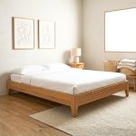 BORA Solid Ash Wood Platform Bed-Natural - Image 10