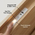 CARDIFF Solid Ash Wood Ambient Light Bed Frame-Natural - Image 8