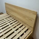 CARDIFF Solid Ash Wood Ambient Light Bed Frame-Natural - Image 3