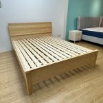 CARDIFF Solid Ash Wood Ambient Light Bed Frame-Natural - Image 4