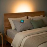 CARDIFF Solid Ash Wood Ambient Light Bed Frame-Natural - Image 7