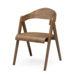 CODEX Bent Wood Arm Dining Chair-Walnut - Image 2