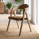 CODEX Bent Wood Arm Dining Chair-Walnut