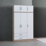 EDBD5234(WD-3D2D)R000BC + EDBD5234(WD-W3DT)R000BC Wardrobe 3 Door and 2 Drawer with 3 Door Top