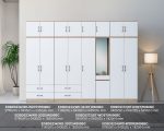 EDBD5234(WD-2D2D)R000BC + EDBD5234(WD-W2DT)R000BC Wardrobe 2 Door and 2 Drawer with 2 Door Top - Image 3