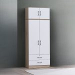EDBD5234(WD-2D2D)R000BC + EDBD5234(WD-W2DT)R000BC Wardrobe 2 Door and 2 Drawer with 2 Door Top