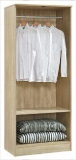 EDBD5235(WD-W2DR)R000BC Wardrobe 2 Door - Image 3