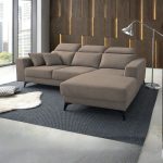 EDSD5549(FX-3LSR)BRN006 3 Seater Sofa With L Shape