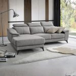 EDSD5550(FX-3LSL)DGY003 3 Seater Sofa With L Shape