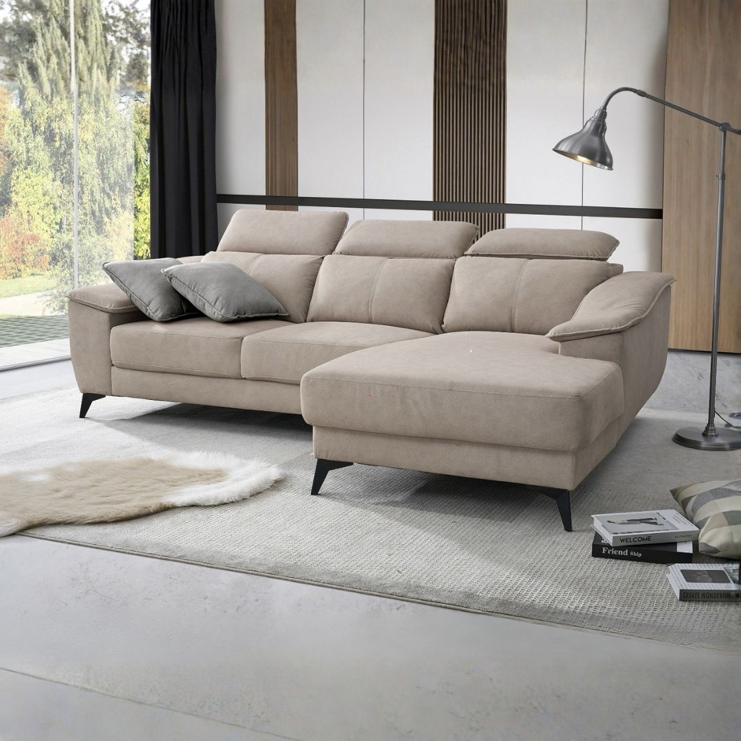 EDSD5550(FX-3LSR)CRM004-pf EDSD5550(FX-3LSR)CRM004 3 Seater Sofa With L Shape - Image 1