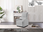 EDSD5712(FX-1SPB)GRY015 1 Seater Sofa with Push Back - Image 2