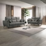 EDSD5877(FX-SSSS)PEB005 2 + 3 Seater Set Dark Grey