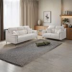 EDSD5906(FX-SSSS)LBR002 2 + 3 Seater Set Sofa-Light Beige