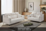 EDSD5906(FX-SSSS)LBR002 2 + 3 Seater Set Sofa-Light Beige - Image 2