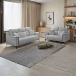 EDSD5906(FX-SSSS)LGY006 2 + 3 Seater Set Sofa-Light Grey