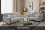 EDSD5906(FX-SSSS)LGY006 2 + 3 Seater Set Sofa-Light Grey - Image 2