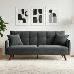 FAIRY 3 Seater Sofa Bed-Grey