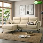 FARO 3 Seater Pet Friendly L Shaped Sofa-Beige