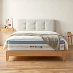 FARO Solid Ash Wood Cushion Headboard Bed-Natural