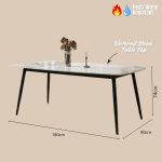 FESTA 8 Seater Sintered Stone Dining Set - Image 4