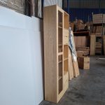 GALLE 200cm Solid Ash With Glass Door File Cabinet-Natural - Image 4