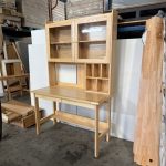 GALLE 120cm Wooden Study Desk With Hutch-Natural - Image 6