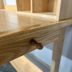 GALLE 120cm Wooden Study Desk With Hutch-Natural - Image 7
