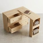 GALLE Solid Ash Wood Extendable Dressing Table-Natural - Image 3
