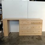 GALLE Solid Ash Wood Extendable Dressing Table-Natural - Image 9