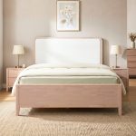ALTUS Solid Rubberwood Bed Frame-White Wash