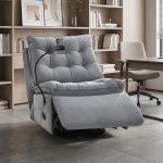 HALO Swivel Recliner Rocking Sofa-Grey