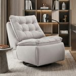 HALO Swivel Recliner Rocking Sofa-Beige