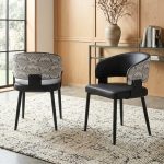 HANCOOK Dining Arm Chair-Black