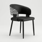 HANCOOK Dining Arm Chair-Black - Image 9