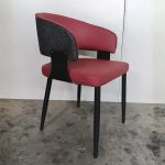 HANCOOK Dining Arm Chair-Maroon - Image 6