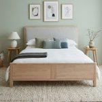 HELSINKI Full Solid Wood Queen King Bed Frame-White Wash