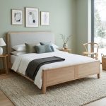 HELSINKI Full Solid Wood Queen King Bed Frame-White Wash - Image 2