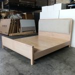 HELSINKI Full Solid Wood Queen King Bed Frame-White Wash - Image 6