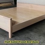 TAMPERE Full Solid Wood Queen King Bed Frame-White Wash - Image 6