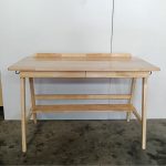HELSINKI 120cm Full Solid Wood Study Desk-Natural - Image 3
