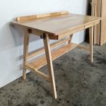 HELSINKI 120cm Full Solid Wood Study Desk-Natural - Image 9