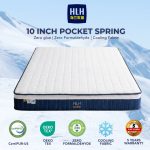 HLH 10 Inch Cooling Fabric Pocket Spring Mattress