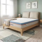 HOUSTON Solid Ash Wood Cushion Headboard Bed-Natural - Image 3