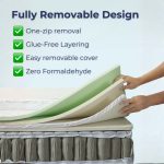 HelloSleep 10 Inch Fully Removable Pocket Spring Mattress - Image 3