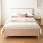 ALTUS Solid Rubberwood Bed Frame-White Wash