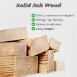 BORA Solid Ash Wood Platform Bed-Natural - Image 13