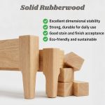 ALTUS Solid Rubberwood Bed Frame-White Wash - Image 9